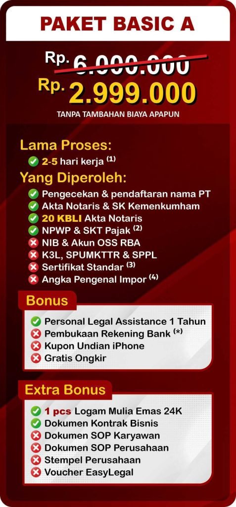 jasa pembuatan pt tangerang