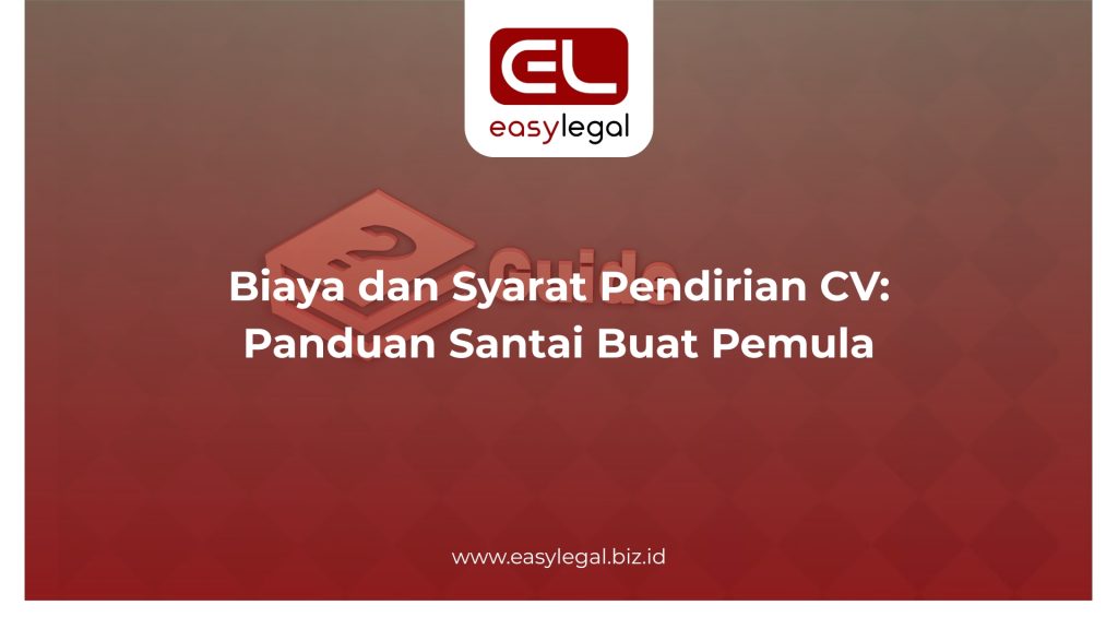 biaya dan syarat pendirian CV